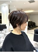 【絶壁解消】後頭部ふんわり丸みショート 小顔見え 【伊波】