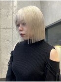 ボブ × ブロンドカラー
