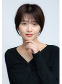 前髪あり大人小顔ショートボブ 30代40代50代【AIN.表参道】川原