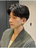 大人のナチュラルセンターパート