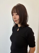 サラビューティーサイト 九大学研都市店(SARA Beauty Sight)&nbsp;ヘーゼルベージュ/ミディアムスタイル/レイヤーカット