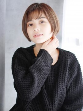 ナル 白山神社参道通り店(nalu) 透け感バングのナチュラルショート