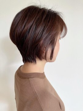 トップヘアーラウンジ 知立(TOP HAIR Lounge) 美フォルムスタイルは、くびれショートで!/ことりベージュ