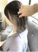 インナーカラー×ミディアムレイヤー