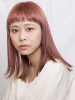 ピークアブー アヴェダ アトレ恵比寿(PEEK-A-BOO AVEDA) PINK×切りっぱなし　　恵比寿　渡辺二葉