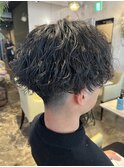 波打ちパーマ　フェード