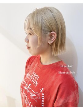 ネオリーブアイム 横浜西口店(Neolive aim) ハイトーン切りっぱなしボブ