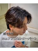毛流れニュアンスセンターパート
