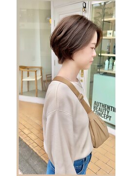 シュプール(SPUR) 奥行きショートふんわりくびれショートボブアッシュブラウン