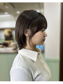 フラッシュパック(FLASH PACK) 韓国ヘアミディアムヘア顔周りカットフェイスレイヤー