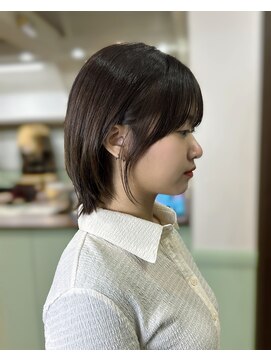 フラッシュパック(FLASH PACK) 韓国ヘアミディアムヘア顔周りカットフェイスレイヤー