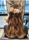 卒業式ヘアアレンジ/キラキラハーフアレンジ/Zina博多筑紫口店