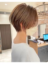 バンプ ギンザ(BUMP GINZA) 30代/40代/50代/前下がりショートボブ×透明感カラー【NAYUMI】