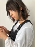 柔らか切りっぱなしボブ