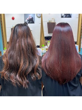 ニチカ 銀座(NYCKA) ハイブリッド髪質改善カラートリートメントストレート