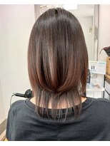 ヘアアトリエ ナイン 岡部店(hair atelier nine)&nbsp;メルティーカラー/似合わせカット/ウェーブミディアム/福島市