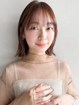 小顔似合わせカットメルティカラー外ハネスタイルa