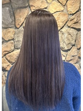 ルイ(ROUIS produced by LUCK 津田沼) カール/セミディ/シアーカラー/姫カット/ラベンダーグレー