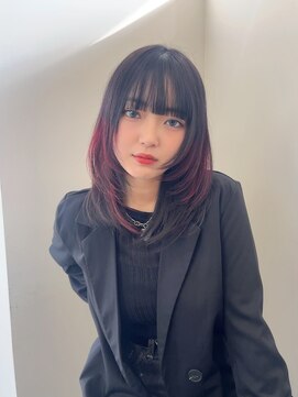 ヴィンスジオ 岐阜駅南(vince gio) ポイントカラー×レイヤーカット