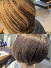 グレープ(GRAPE) アルティストカラー全体染めBeforeAfter