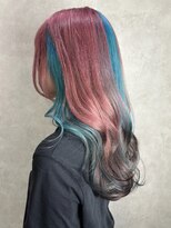 ルノン(LUNON)&nbsp;ハイライトカラーくびれヘアアプリコットオレンジ