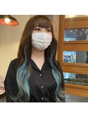 #インナーカラー#プルエクステ