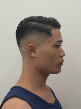 アストロ(ASTRO) クラシックフェード×オールバック/刈り上げ/メンズ