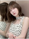 暗めカラー/韓国レイヤー/マロンベージュ/くすみベージュ/池袋