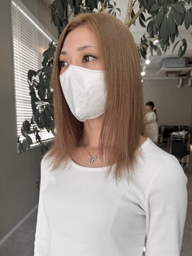 ダイアモンドリリーキートス(Diamond Lily kiitos) ミルクティーベージュ 一宮/一宮駅/ブリーチカラー/中明度