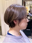 グランマッシュ/細めハイライト/ショート/白髪ぼかし/前髪/大宮