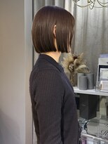 ルアナ 梅田店(Luana)&nbsp;切りっぱなしボブ/ブリーチなしベージュカラー/大阪梅田茶屋町