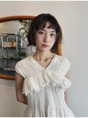 レイヤーボブ/くせ毛風パーマ/顔周りカット/前髪/20代30代