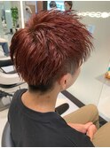 ショートレッドカラー@10代20代30代40代