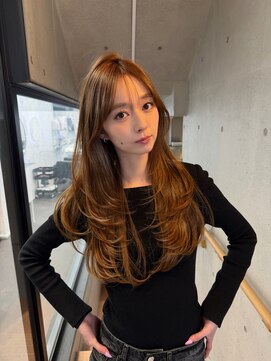 ドットニュー 横浜店(dot.nyu) 【艶カラー×顔周りカット】韓国/韓国ヘア/横浜/横浜駅/学割