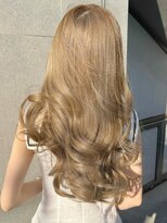 エヌアイ オモテサンドウ(ni omotesando)&nbsp;韓国ヘア◇色素薄めハイトーンカラー顔周りレイヤーカット