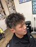 0.4mmフェードカット＋ツイストパーマ＋シャンプー