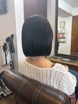 ヘアーサロン ラフリジー(Loufreasy)&nbsp;乾かすだけでまとまる◎顎下2センチぱつっと内巻きボブ