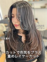 リアン 本厚木(LIAN)&nbsp;レイヤーカットハッシュカットミディアムレイヤー顔まわりカット
