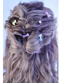 ribbon half up☆