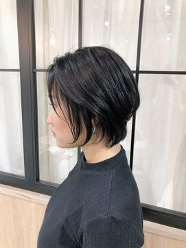 テラスヘア 新潟駅南(TERRACE hair) ダークグレーボブ