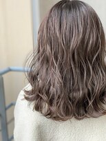 ジーナ 福岡天神(Zina)&nbsp;小顔オリーブカラーウェーブハイライトカラー