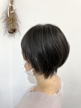 クリアリティ ヘアーサロン 京都駅前本店(clarity hair salon) 縮毛矯正×くびれショート　@1101_hairstyle●057●