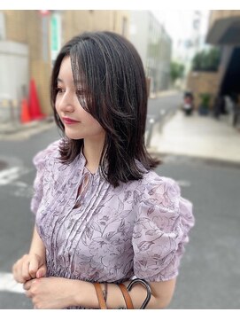 フリーラ 表参道(freera) オルチャン美人ヘア★鎖骨外ハネミディアム