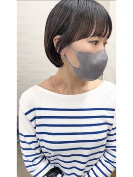 コス(kos) 大人可愛い/ココアベージュ/グレージュカラー/ボブウルフ/黒髪