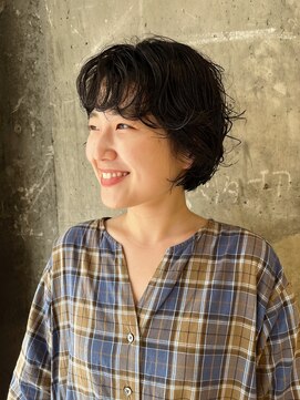 ハマモト ボブ　パーマ