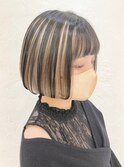 ハイライト小顔ショートボブインナーカラー/池袋/池袋東口