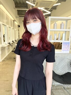 クリアーオブヘアー 池下店(clear OF HAIR) チェリーレッド
