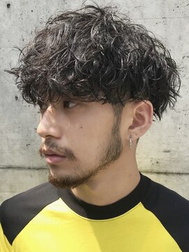 フィフス 栄(fifth) ツイストスパイラルパーマメンズパーママッシュウルフフェード