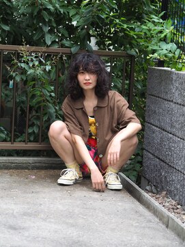 リブロ 三軒茶屋(LIBRO) くせ毛風ロングスタイル