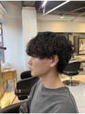 波巻きスパイラルパーマ　波巻きパーマ　メンズパーマ
